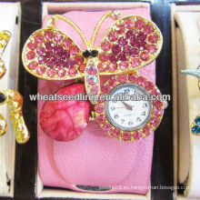 Los relojes anchos de la joyería del Wristband del cuero de las mujeres calientes de la venta para la promoción WW51